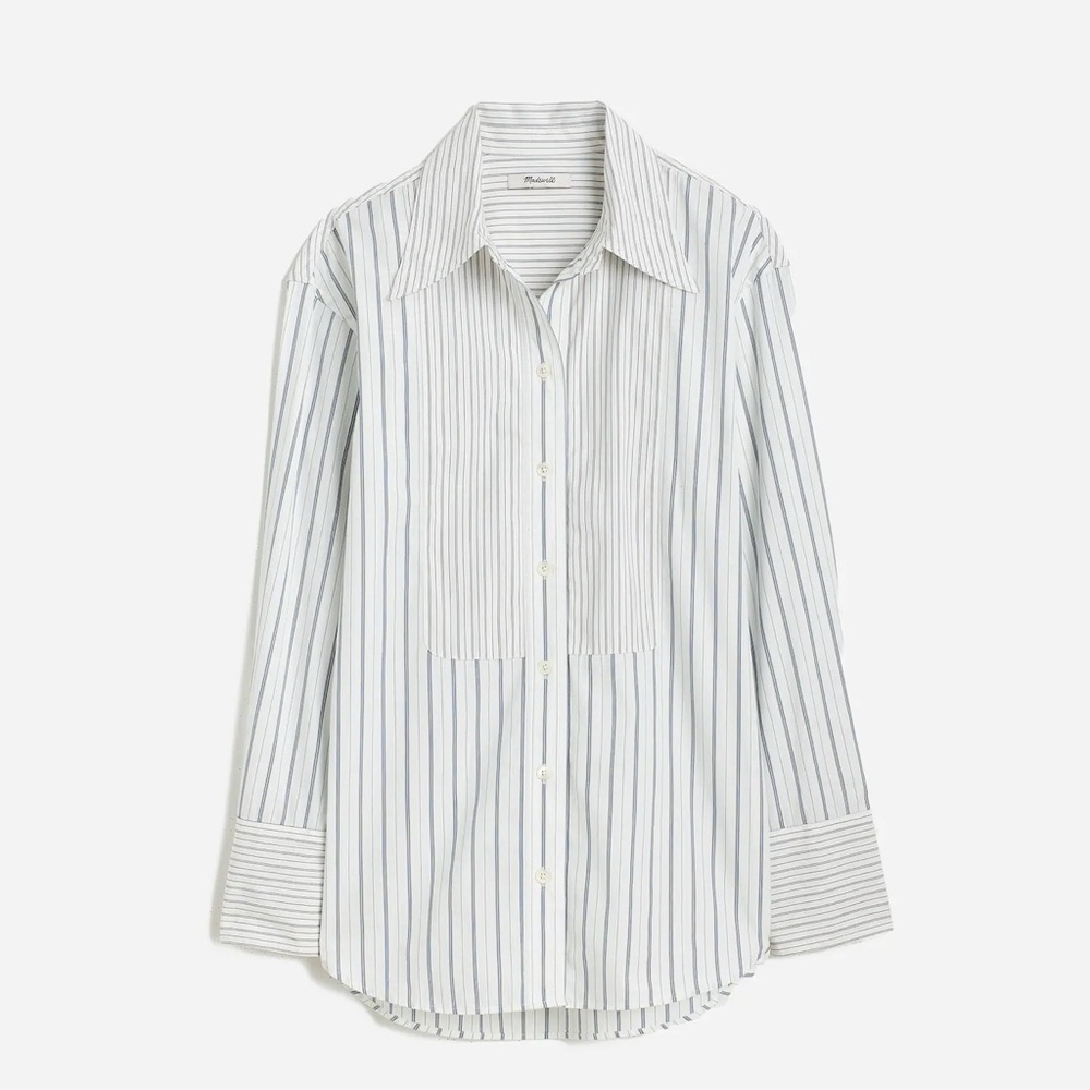 Madewell Tuxedo Button-Up Shirt in Poplin